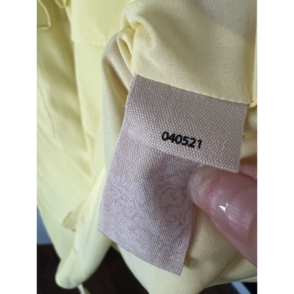 Soft Surroundings Go‎ Lively Traverse Dress Yellow Roll Tab Sleeve Women's M - Picture 6 of 8